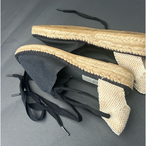 GAIMO ESPADRILLES FLATS SANDALS BLACK SIZE 9 - Picture 8 of 8